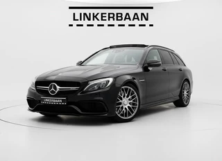 Hoofdafbeelding Mercedes-Benz C-Klasse Mercedes C-klasse Estate AMG C63 V8 Biturbo | Panodak | Burmester | Rijassistentie Plus | 19 inch |