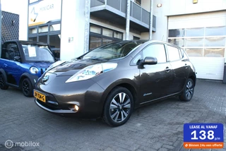 Nissan LEAF Tekna 30 kWh 2016 33108km 1e eigenaar LUXE Vol leer, Navi, Airco, 360 camera