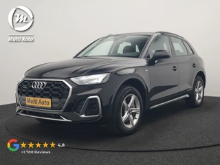 Audi Q5 50 TFSI e quattro S Line PHEV 300pk Dealer O.H | Trekhaak Af Fabriek | 360 Camera | Adaptive Cruise | Head Up | Lederen Stoelen Memory & Verwarmd | Blis | Keyless | Navigatie | Virtual | DAB | 19"L.M | Plug In Hybrid |