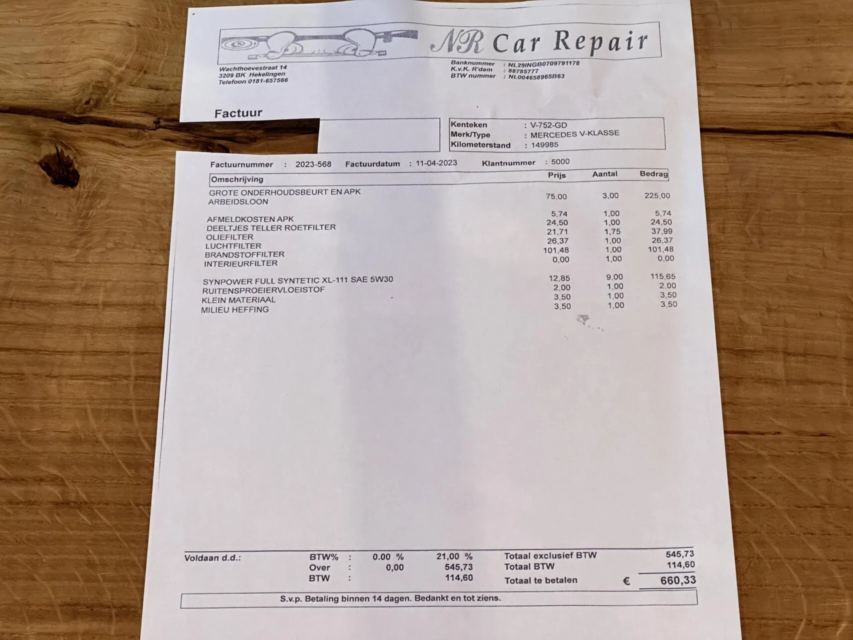 Hoofdafbeelding Mercedes-Benz V-Klasse