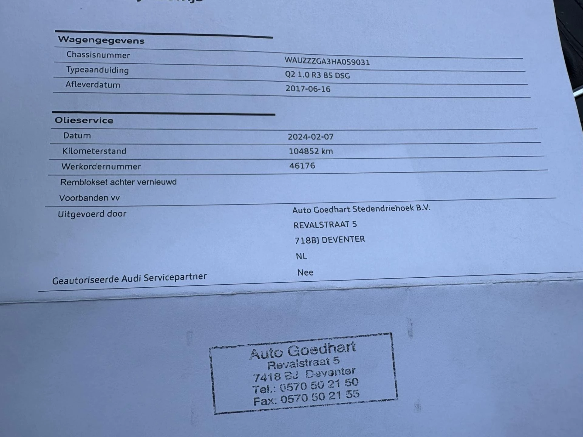 Hoofdafbeelding Audi Q2