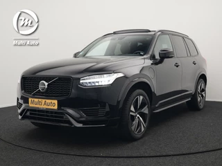 Volvo XC90 T8 Recharge AWD R-Design Plug In Hybrid 394pk 7 Persoons Dealer O.H. INCL BTW Long Range PHEV | Panodak | Alcantara Sportstoelen Memory | Trekhaak af Fabriek | Adaptive Cruise | Harman Kardon | Pilot Assist | L.M. 20" |
