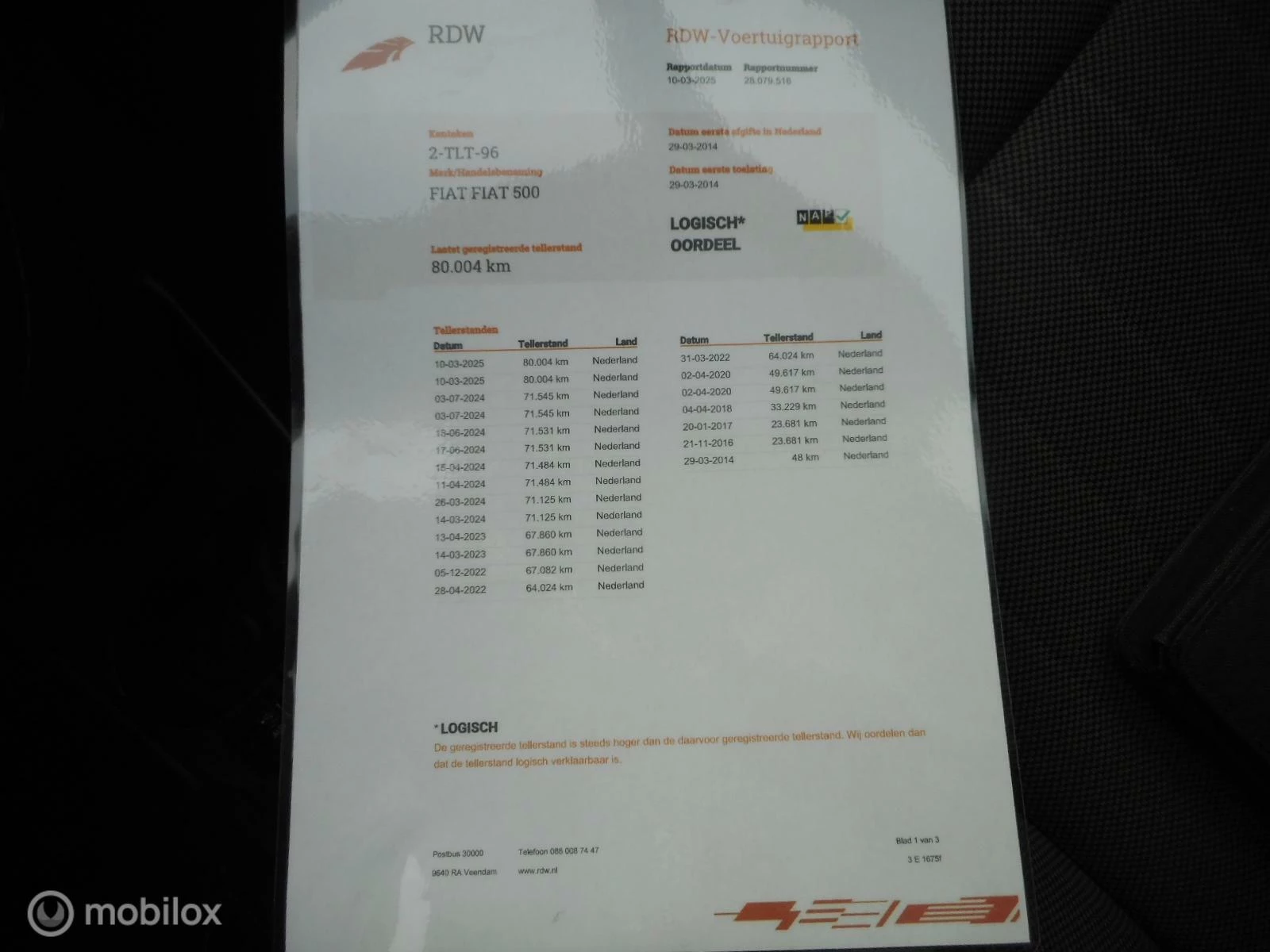 Hoofdafbeelding Fiat 500
