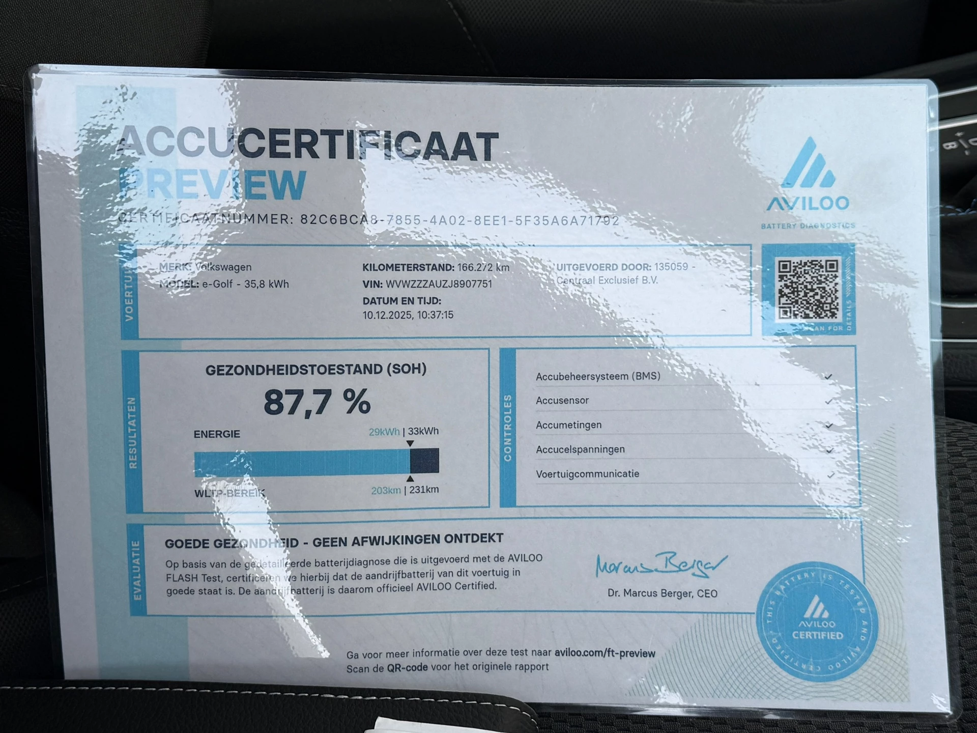 Hoofdafbeelding Volkswagen e-Golf