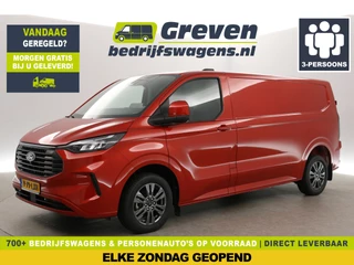 Ford Transit Custom 320 2.0 TDCI L2H1 Limited | Camera | Carplay | Stoel/Stuur verwarmd | Airco | 3-Zits | Virtual | Adaptive Cruise