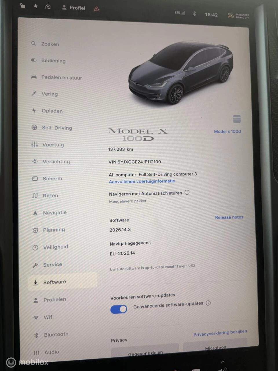 Hoofdafbeelding Tesla Model X