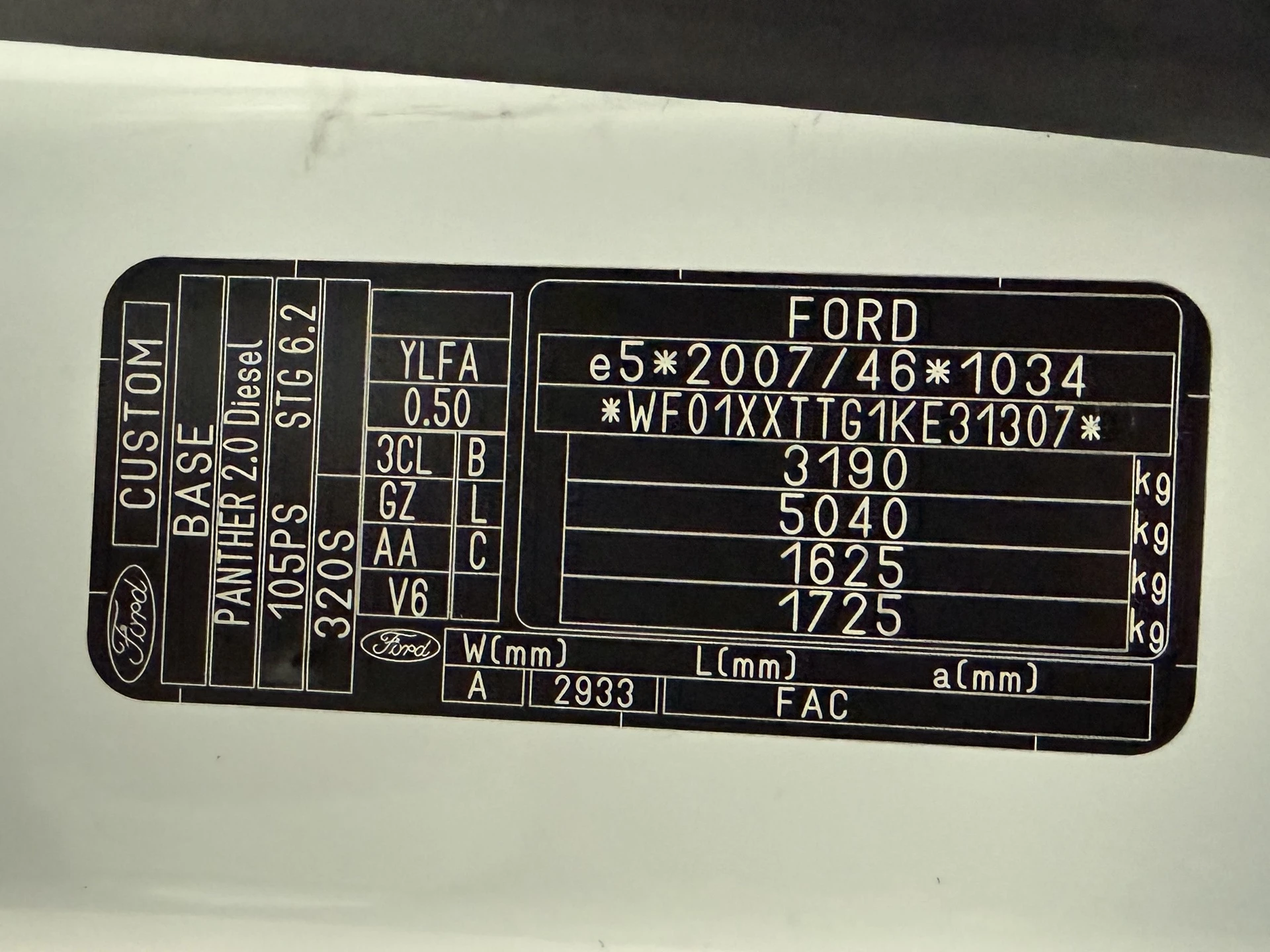 Hoofdafbeelding Ford Transit Custom