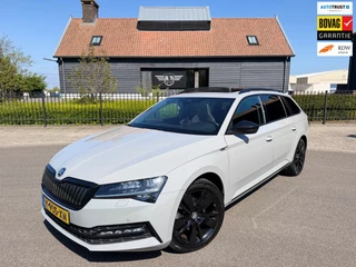 Skoda Superb Combi 1.4 TSI iV 218PK Sportline Black-Line Pano Memory Canton 360"Virtual/Displ Matrix Keyless Electr Trekhaak
