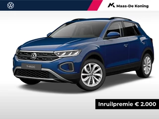 Volkswagen T-Roc Life Edition 1.0 TSI 116 pk 6 versn. Hand · Achteruitrijcamera · Parkeersensoren voor en achter ·