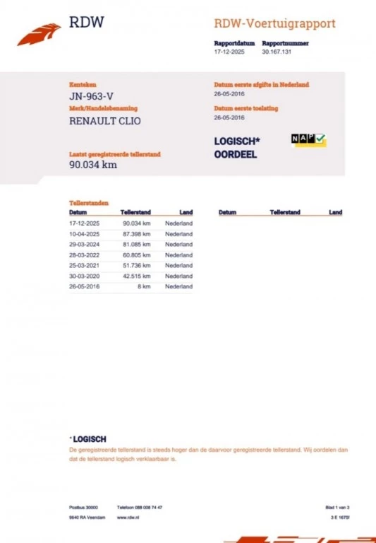 Hoofdafbeelding Renault Clio