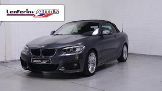 BMW 2-serie Cabrio 225d M Sport Navi, Leder, 2-zone clima, PDC V+A, stuur + stoelverwarming, trekhaak afneembaar