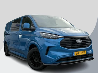 Ford Transit Custom 300 2.0 TDCI L2H1 Limited DC 136pk | SCI | Dubbele Cabine | Digital Aqua Blue | Trekhaak | Dubbele Schuifdeur | Bijrijdersstoel | Sidesteps | Bumperpakket | Zwarte velgen  | Stoelverwarming | Camera