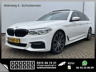 BMW 5 Serie Touring 520i M-Sport High Executive HUD Dak Leer Trekhaak Edition M-pakket
