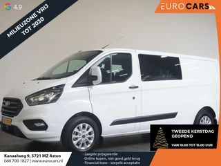 Ford Transit Custom 300 2.0 TDCI L2H1 Trend Dubbele Cabine Airco| Bluetooth| Navi| Trekhaak|