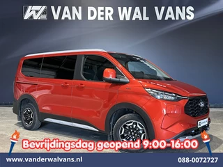 Ford Transit Custom 2.5 PHEV Automaat Personenbus Active 8-Zits L1H1 Euro6 Airco | 2x zijdeur | Camera | Navigatie | Apple Carplay Android Auto, LED, Adaptieve Cruisecontrol, Parkeersensoren, Automatische Trekhaak, LM Velgen, Verwarmde voorruit, Stoelverwarming, Elektrisch verstelbare bestuurdersstoel,  Achterklep