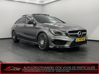 Mercedes-Benz CLA Shooting Brake AMG 45 4MATIC Leder, Pano, Navi, Parkeer sensoren, 361 PK, Sport velgen