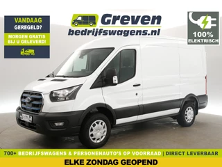 Ford E-Transit 390 68 kWh L2H2 | Elektrisch 184PK | EMISSIEVRIJE ZONE | Automaat Airco Adaptive-Cruise Camera Carplay LED Navi PDC 3 Persoons