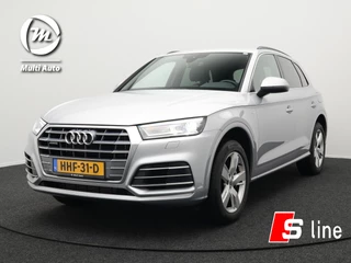 Audi Q5 50 TFSI e Quattro S-Line Plug in Hybrid Dealer O.H PHEV | Virtual Cockpit | Carplay | Leder | Sportstoelen Verwarmd | Climate Control | Navigatie | Led |