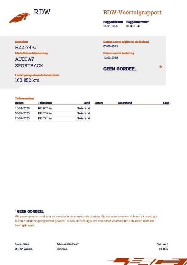 Hoofdafbeelding Audi A7