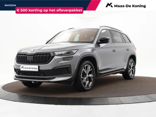 Skoda Kodiaq 1.5 TSI 150pk DSG Sportline 7p. · Panoramadak · Keyless · Camera · Elek. Trekhaak · Apple/Android Car Play · 7. Persoons · 19'' Inch ·
