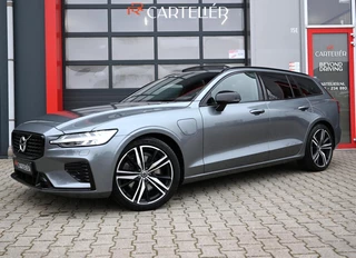 Volvo V60 2.0 T6 Recharge AWD R-Design | Pano | Leder | Led | Memory | ACC | Trekhaak | Stoel & Stuurwielverwarming | Adaptive Cruise | Harmon Kardon | Keyless | Camera |  Dodehoek |