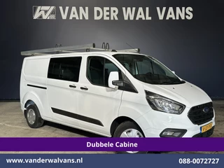 Ford Transit Custom 2.0 TDCI 130pk L2H1 Dubbele Cabine Euro6 inrichting | Airco | 5-Zits | Imperiaal | LED | Cruisecontrol Stoelverwarming, Parkeersensoren, 2800kg trekvermogen
