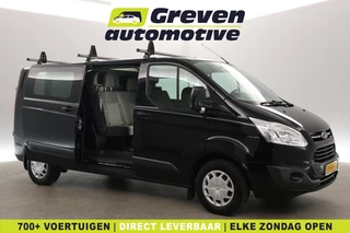 Ford Transit Custom 2.0 TDCI L2H1 | Dubbele Cabine | Airco | Cruise | Navi | Parkeersens. | Trekhaak