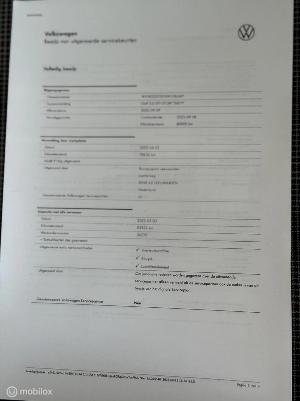 Hoofdafbeelding Volkswagen Golf