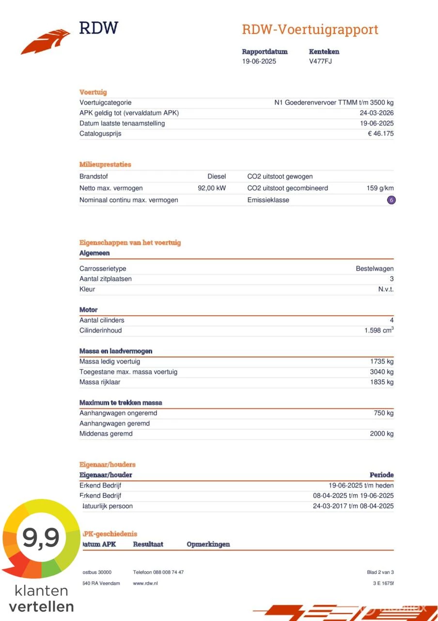 Hoofdafbeelding Renault Trafic
