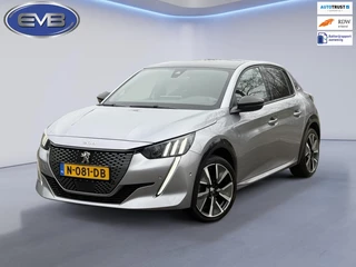 Peugeot E-208 EV GT Première 50 kWh, Panoramadak, achteruitrijcamera, stoelverwarming, 1/2 lederen sportinterieur, 17 inch