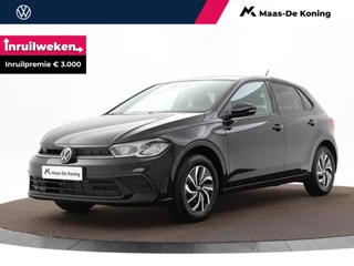 Hoofdafbeelding Volkswagen Polo Volkswagen Polo Life Edition 1.0 TSI 95 pk 5 versn. Hand Achteruitrijcamera · Parkeersensor achter · Velgen 'essex', 15 inch lichtmetaal