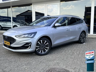 Ford Focus Wagon 1.0 EcoBoost 155pk Hybrid Titanium Vignale | LED | Keyless | Apple Carplay | Adapt. Cruise | Leder | Stuur- en Stoelverwarming
