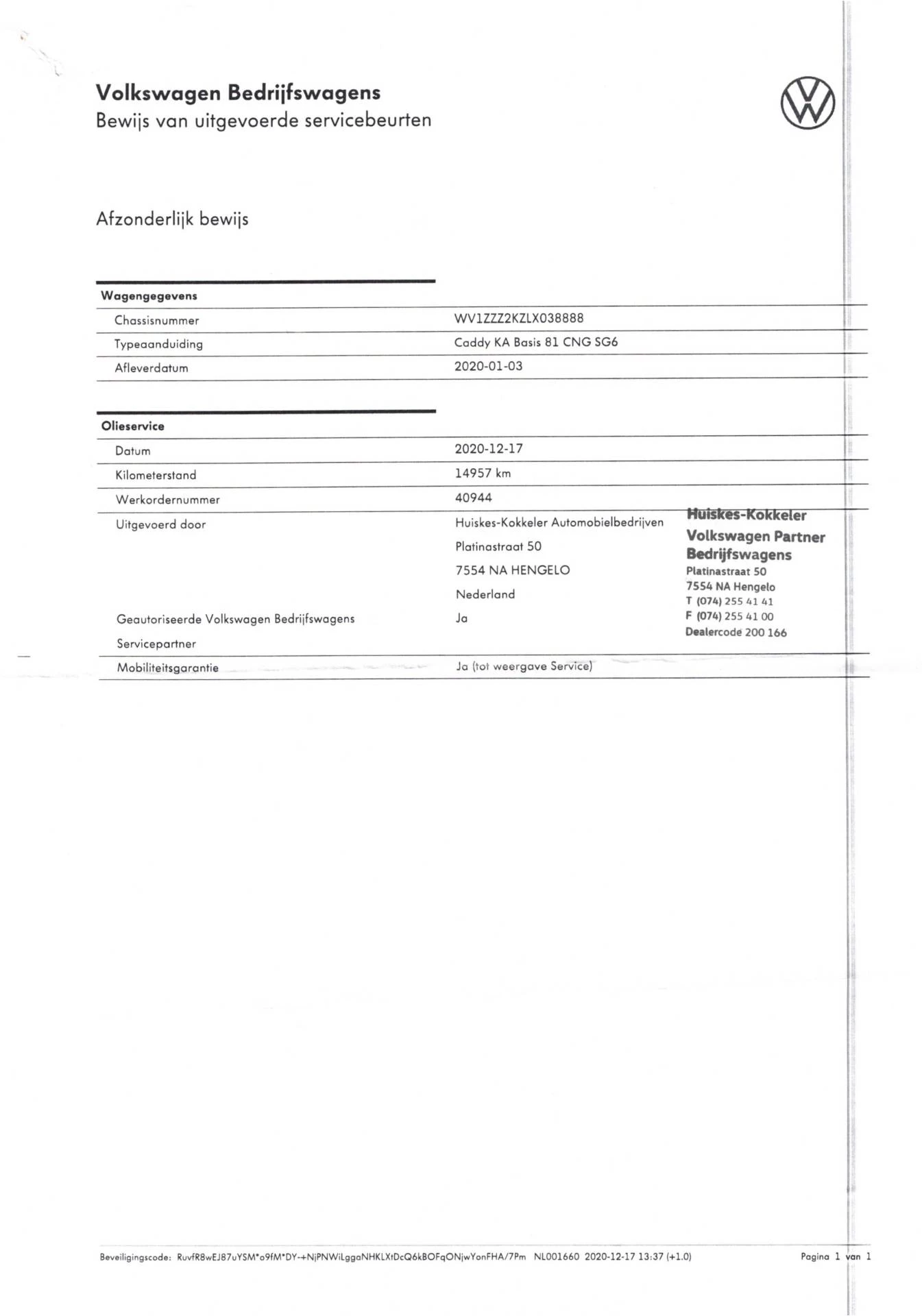 Hoofdafbeelding Volkswagen Caddy