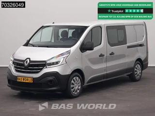 Renault Trafic 145pk Automaat 2x Schuifdeur Dubbel Cabine L2H1 Trekhaak LED Navi Airco Cruise Parkeersensoren Euro6 L2 DC Doka Mixto Airco Trekhaak Cruise control