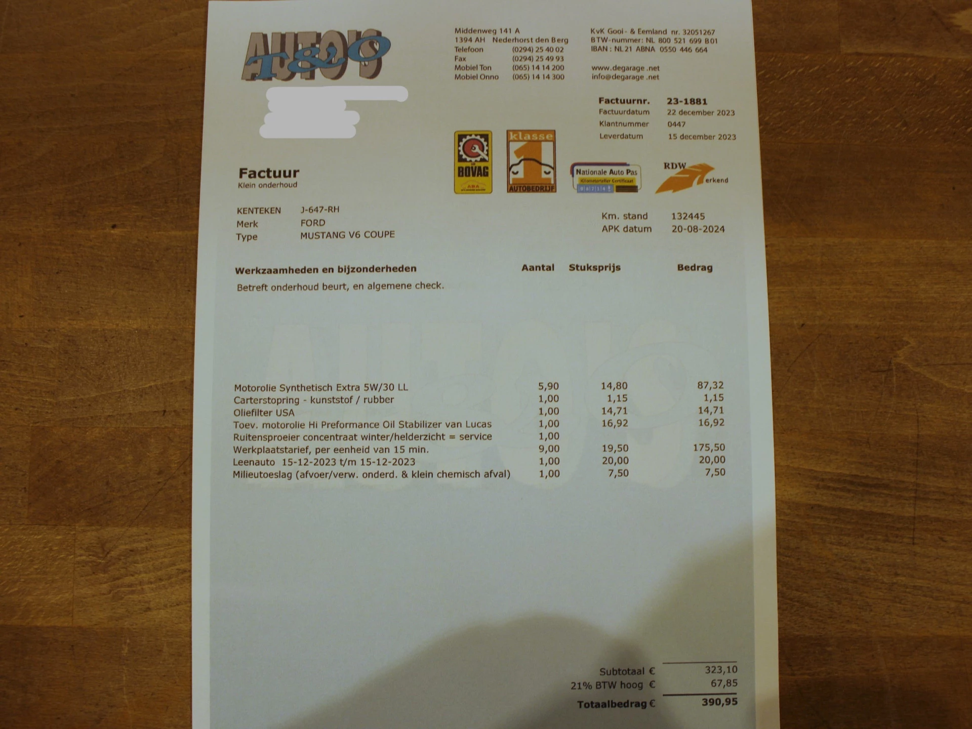 Hoofdafbeelding Ford Mustang