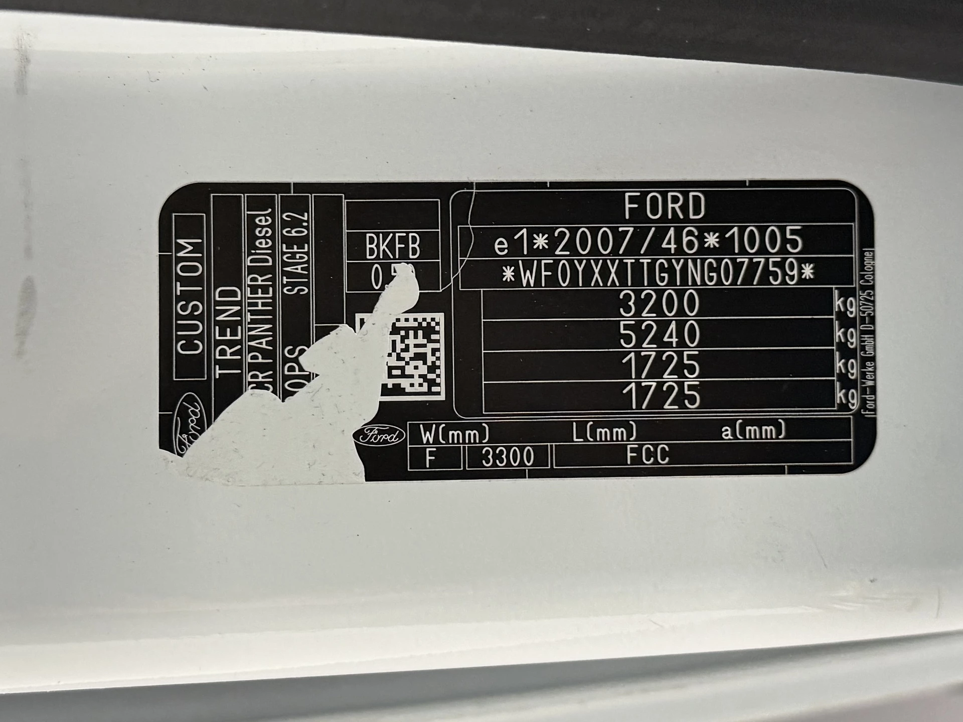 Hoofdafbeelding Ford Transit Custom
