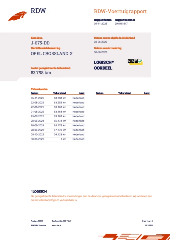 Hoofdafbeelding Opel Crossland X