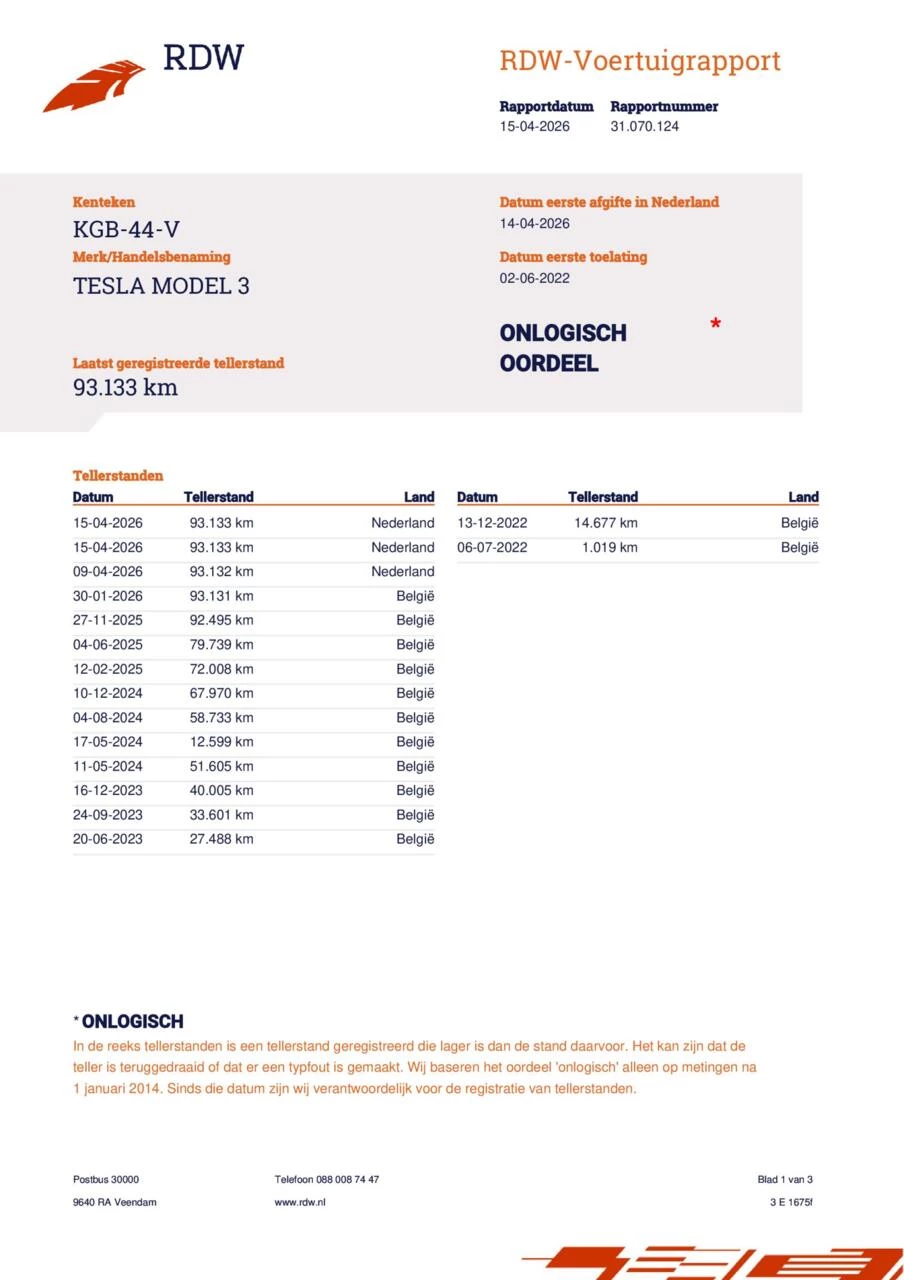 Hoofdafbeelding Tesla Model 3