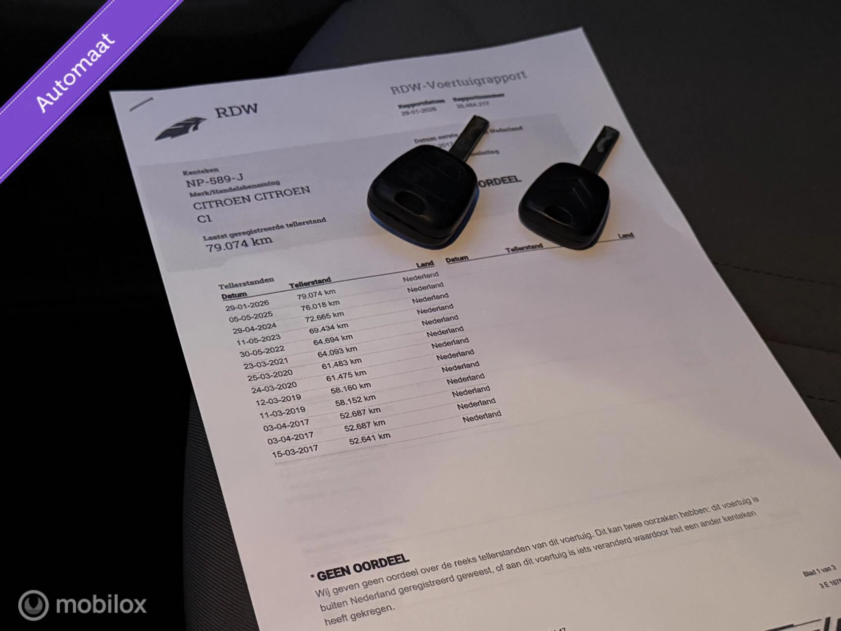 Hoofdafbeelding Citroën C1